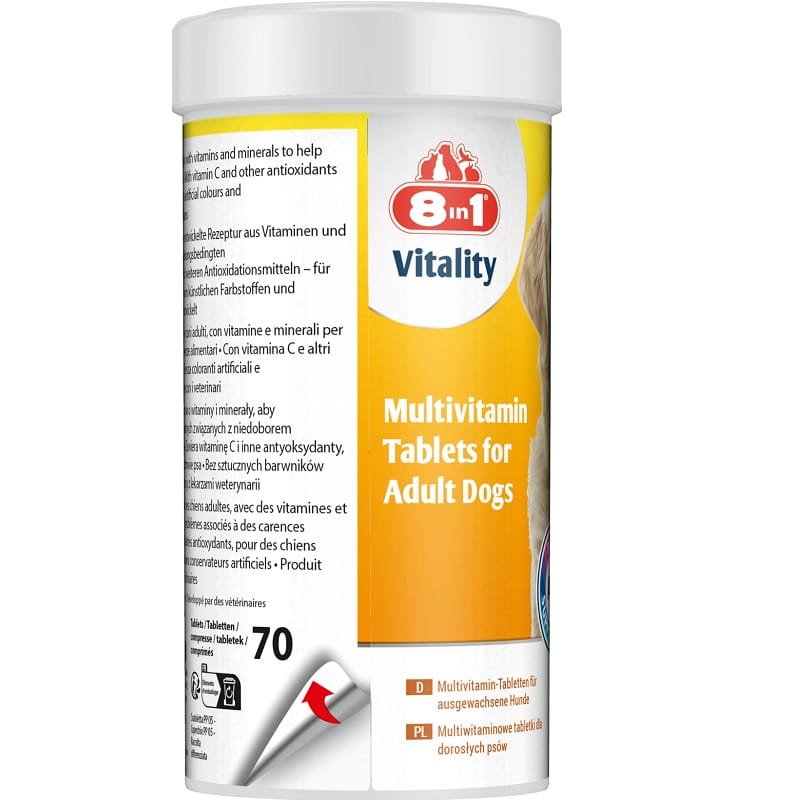 8in1 Vitality Multiwitaminy Witaminy dla dorosłych psów 70 tabletek 3.jpg